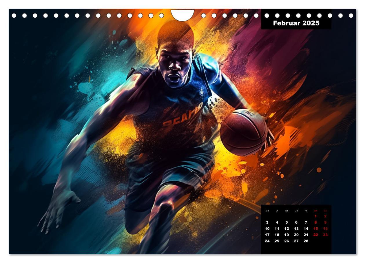 Bild: 9783383866999 | Faszination Basketball (Wandkalender 2025 DIN A4 quer), CALVENDO...