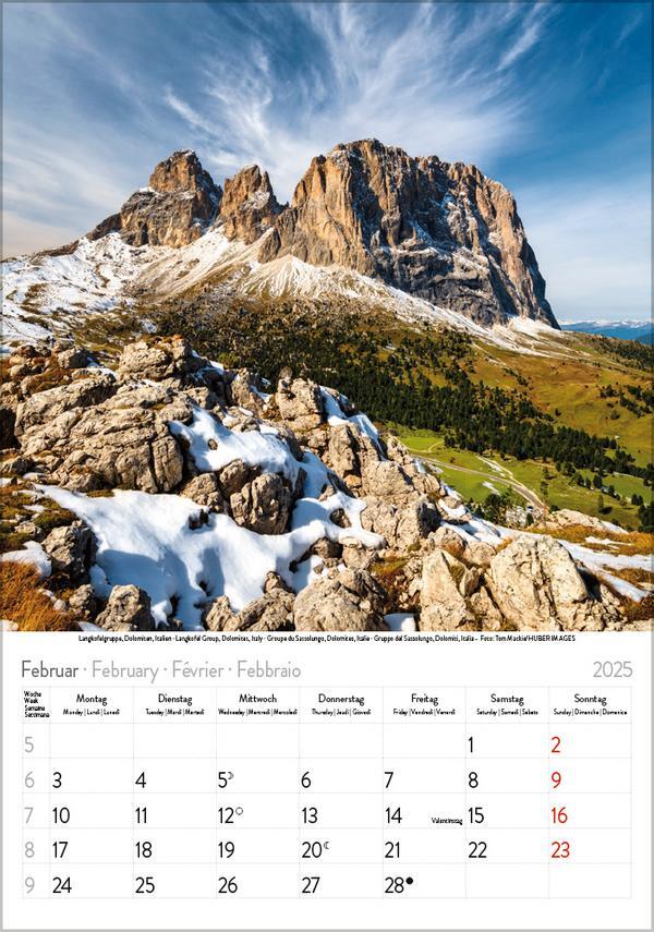 Bild: 9783731876113 | Die Alpen 2025 | Verlag Korsch | Kalender | Spiralbindung | 13 S.