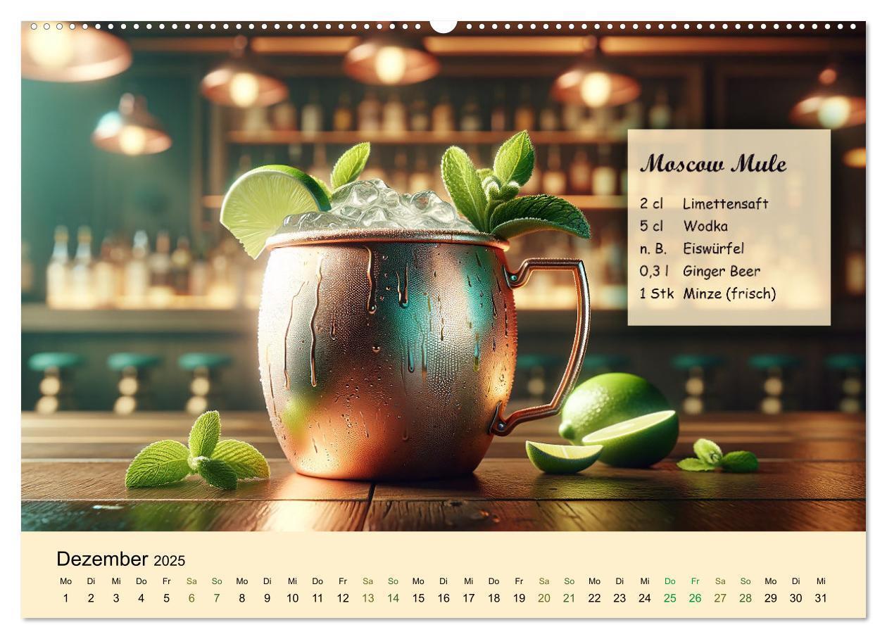 Bild: 9783383777660 | Cocktail-Klassiker (Wandkalender 2025 DIN A2 quer), CALVENDO...