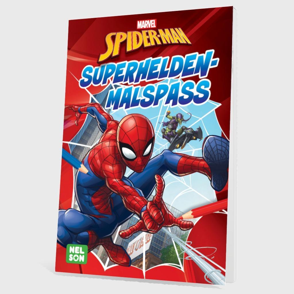 Bild: 9783845125367 | Spider-Man: Superhelden Malspaß | Taschenbuch | MARVEL | Malblock