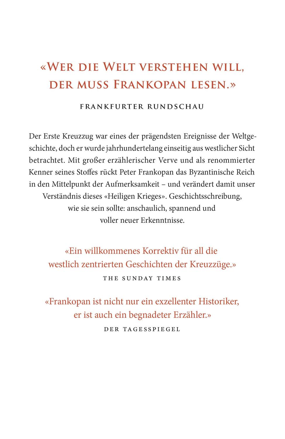 Rückseite: 9783737100038 | Kriegspilger | Der erste Kreuzzug | Peter Frankopan | Buch | Deutsch