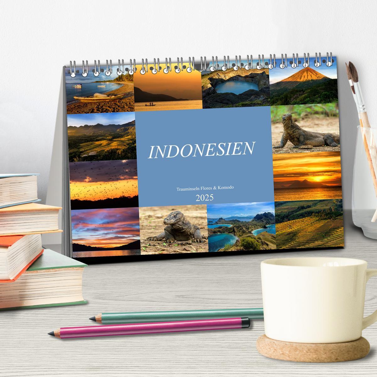 Bild: 9783435408061 | Indonesien - Inselparadies Flores &amp; Komodo (Tischkalender 2025 DIN...