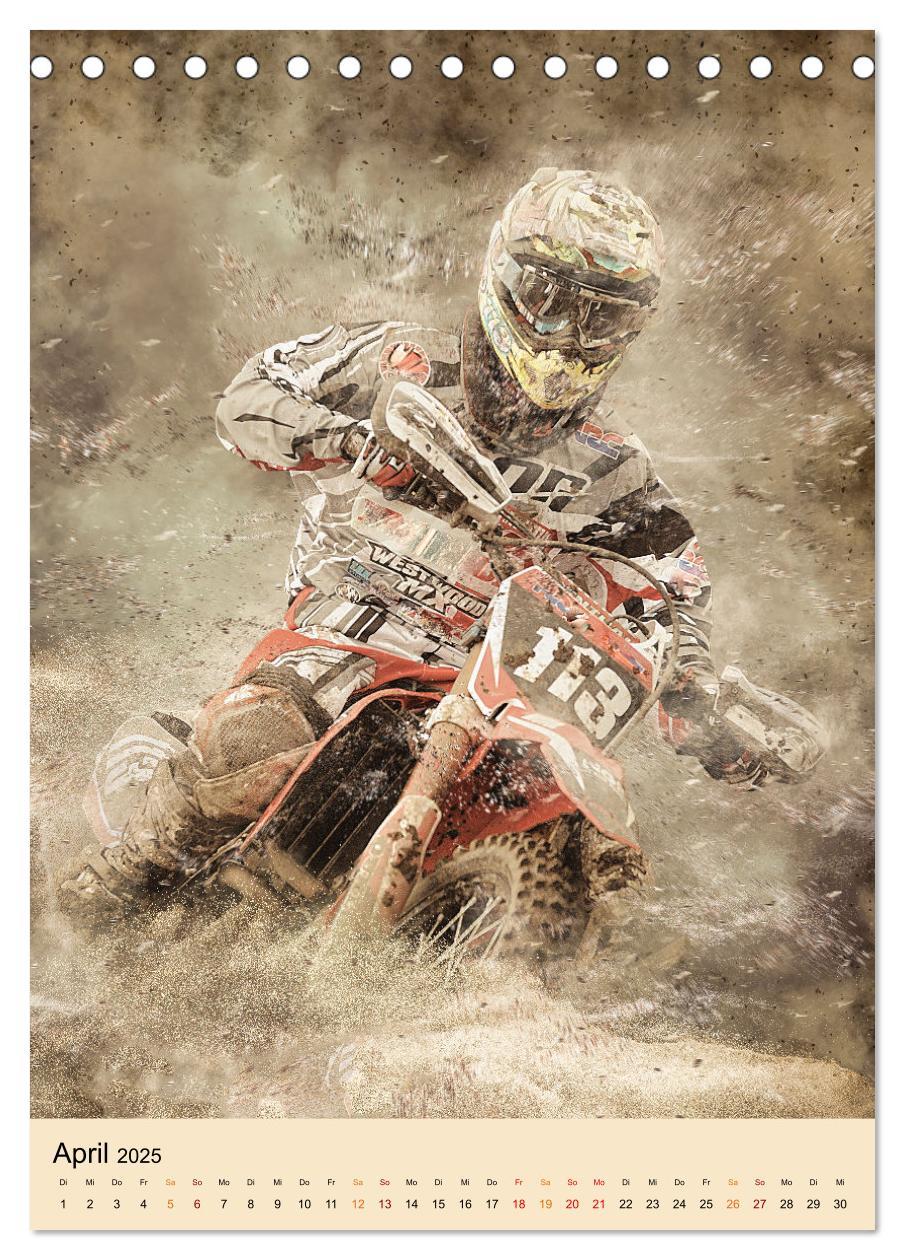 Bild: 9783435890385 | Motocross - Sport der Extreme (Tischkalender 2025 DIN A5 hoch),...