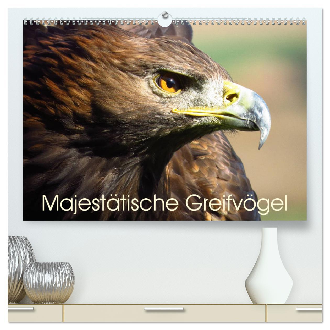 Cover: 9783435550135 | Majestätische Greifvögel (hochwertiger Premium Wandkalender 2025...