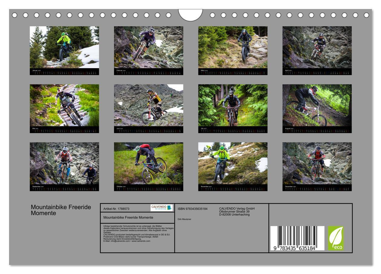 Bild: 9783435635184 | Mountainbike Freeride Momente (Wandkalender 2025 DIN A4 quer),...