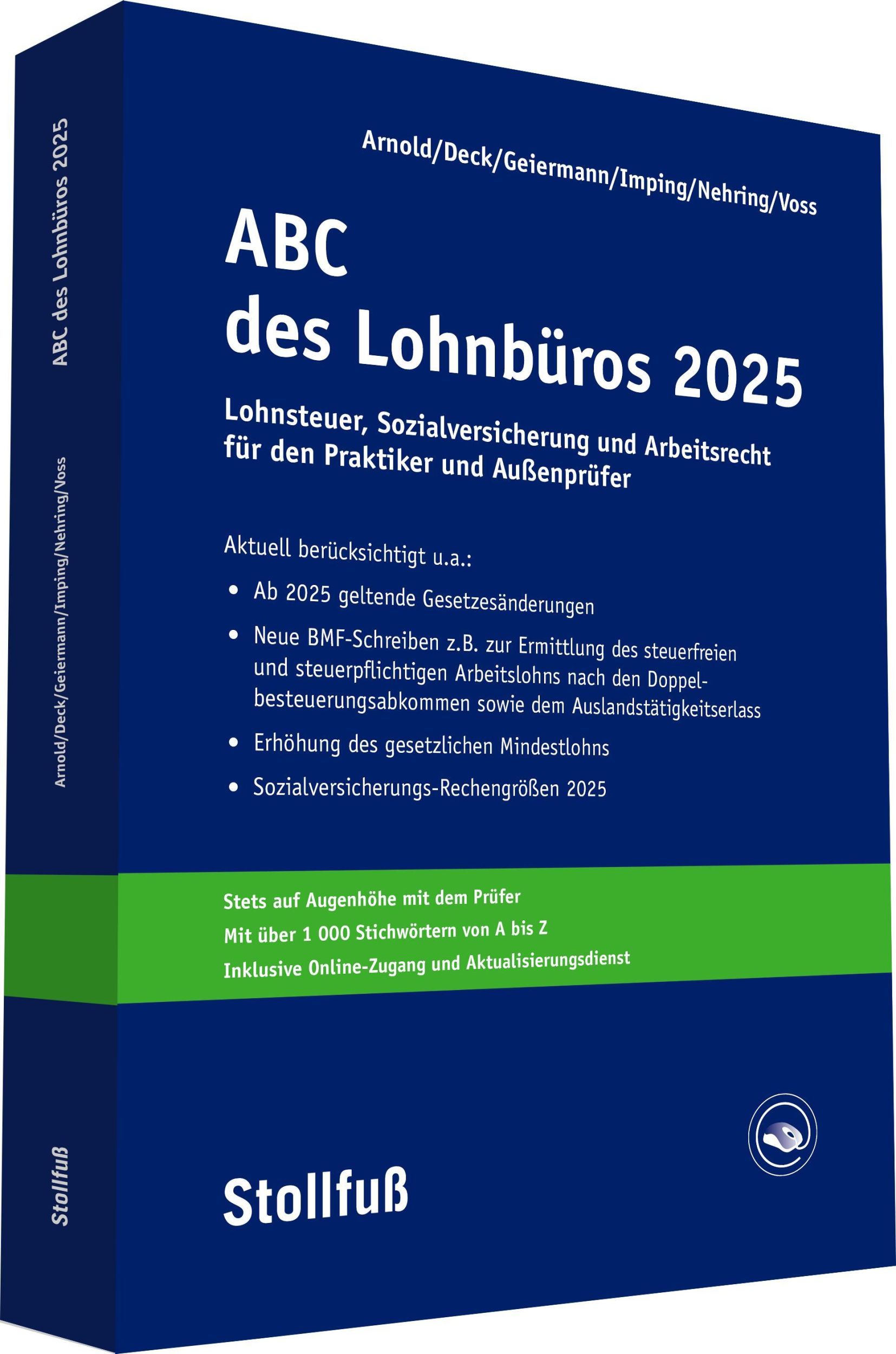 Cover: 9783083278252 | ABC des Lohnbüros 2025 | Andreas Imping (u. a.) | Taschenbuch | 2025