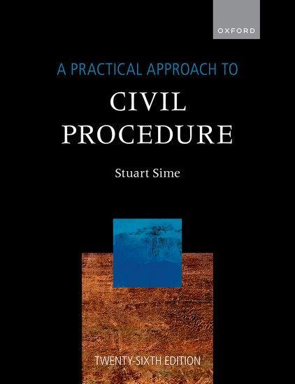 Cover: 9780198873426 | A Practical Approach to Civil Procedure | Stuart Sime | Taschenbuch