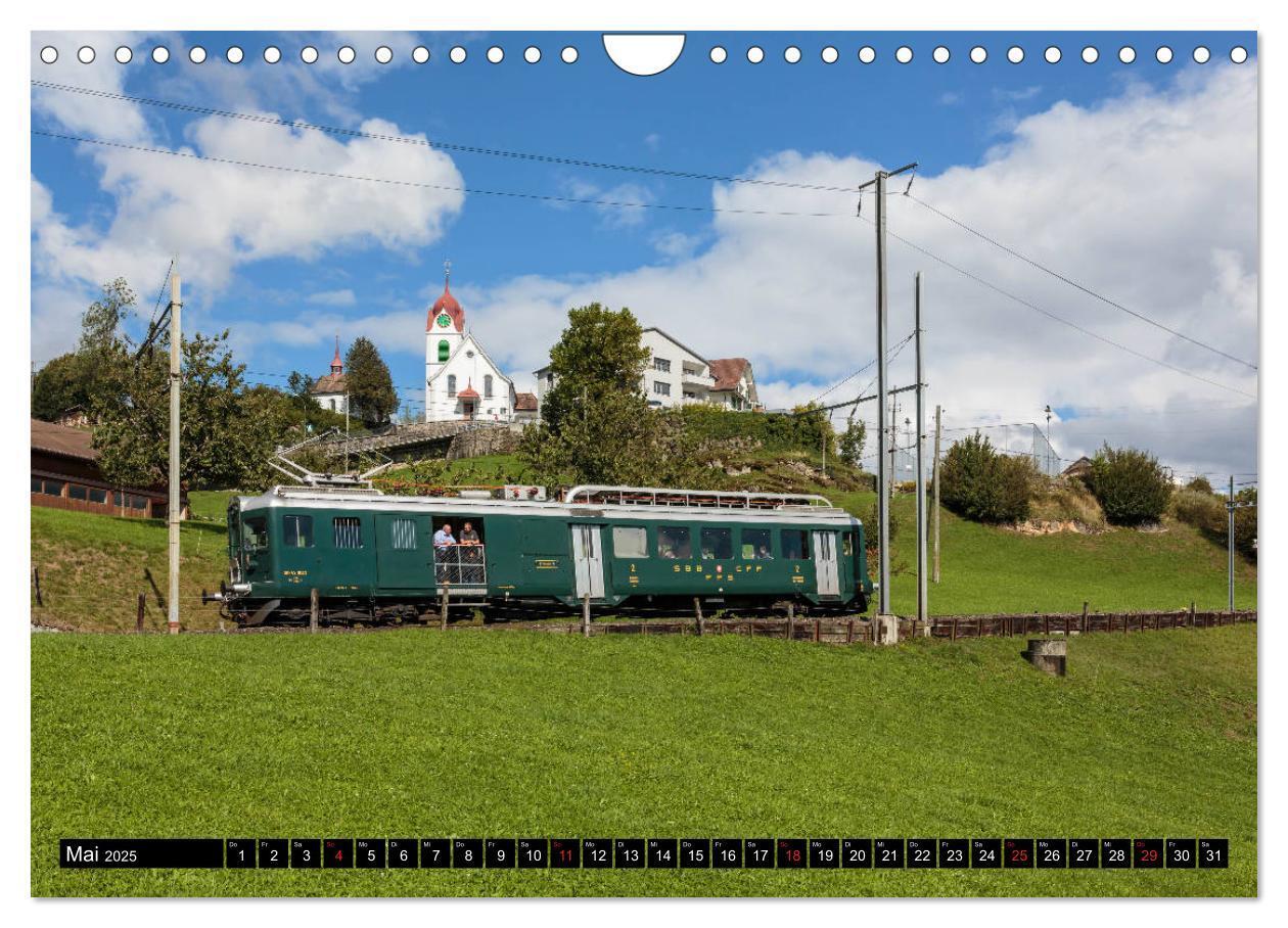 Bild: 9783435346448 | Eisenbahn-Nostalgie - Oldtimer auf Schweizer Schienen (Wandkalender...