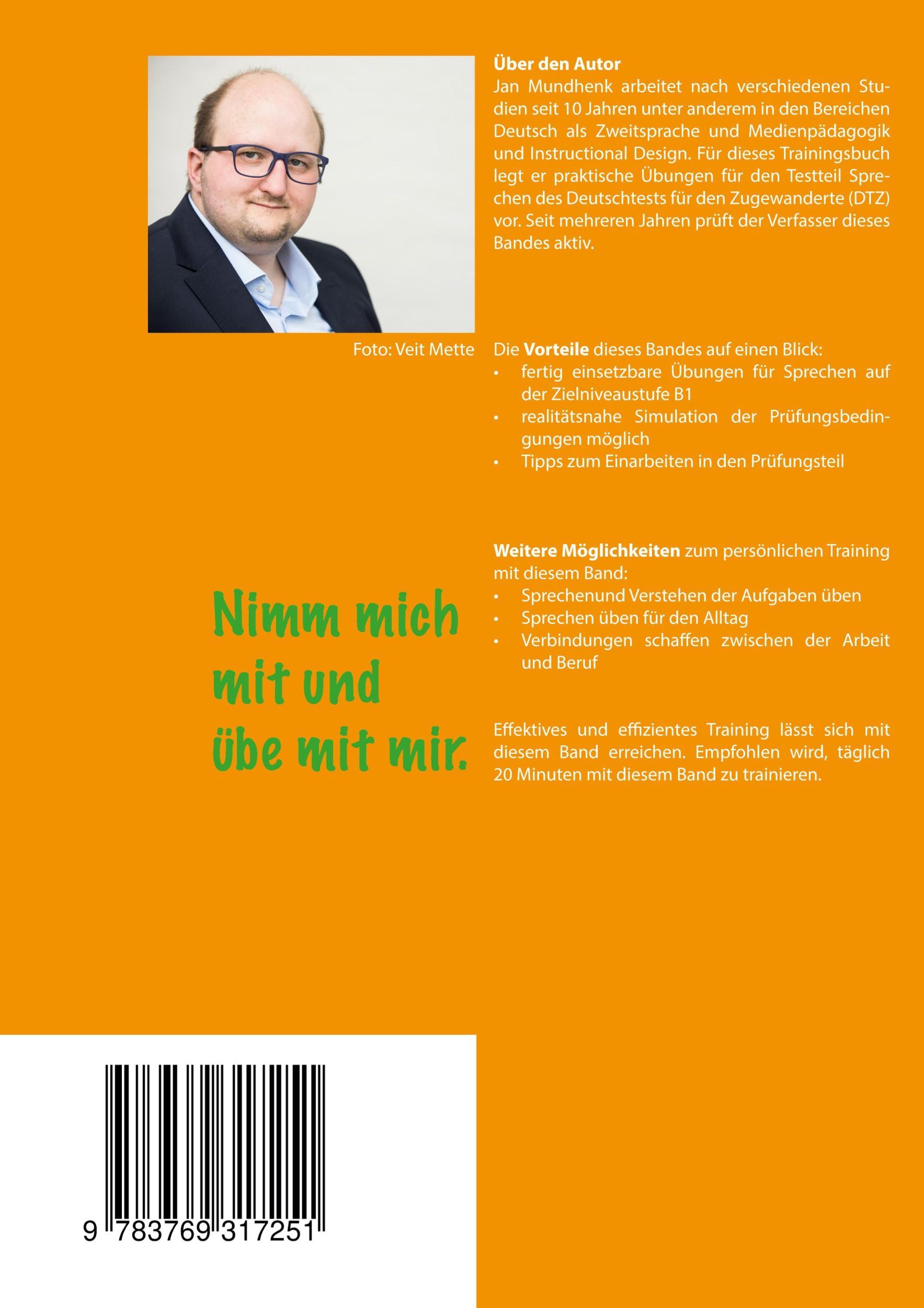 Rückseite: 9783769317251 | Fit werden für den DTZ: Sprechen | Jan Mundhenk | Taschenbuch | 66 S.