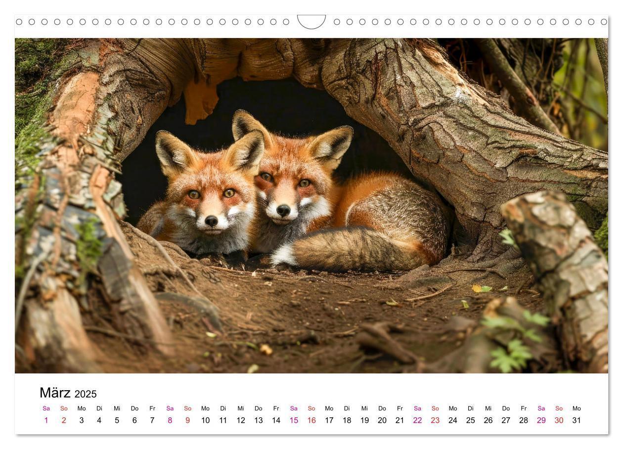 Bild: 9783383815157 | Fuchs - schöne Momente (Wandkalender 2025 DIN A3 quer), CALVENDO...