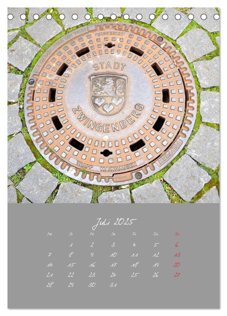 Bild: 9783435951321 | Faszination Kanaldeckel (Tischkalender 2025 DIN A5 hoch), CALVENDO...