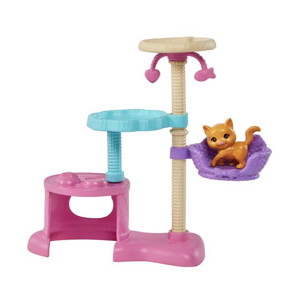 Bild: 194735062881 | Barbie-Puppe und Kätzchen Kratzbaum Spielset | Stück | Blister | 2022