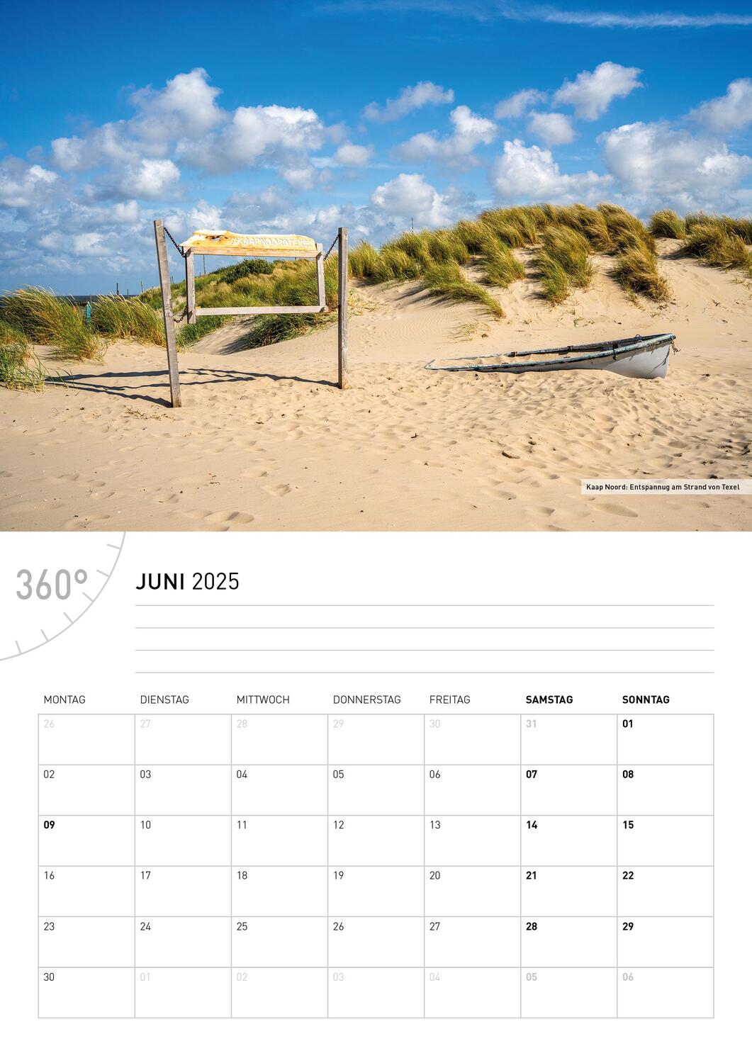 Bild: 9783968555775 | 360° Texel Broschürenkalender 2025 | Tanja Neumann | Kalender | 28 S.