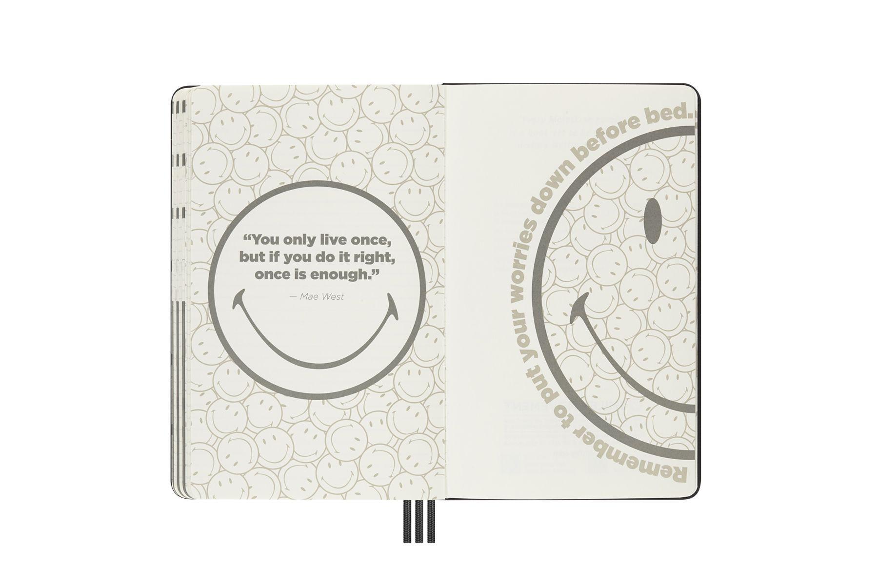 Bild: 8056598854435 | Moleskine Undatierter Kalender - Smiley, Large/A5, Smiley Logo | Buch