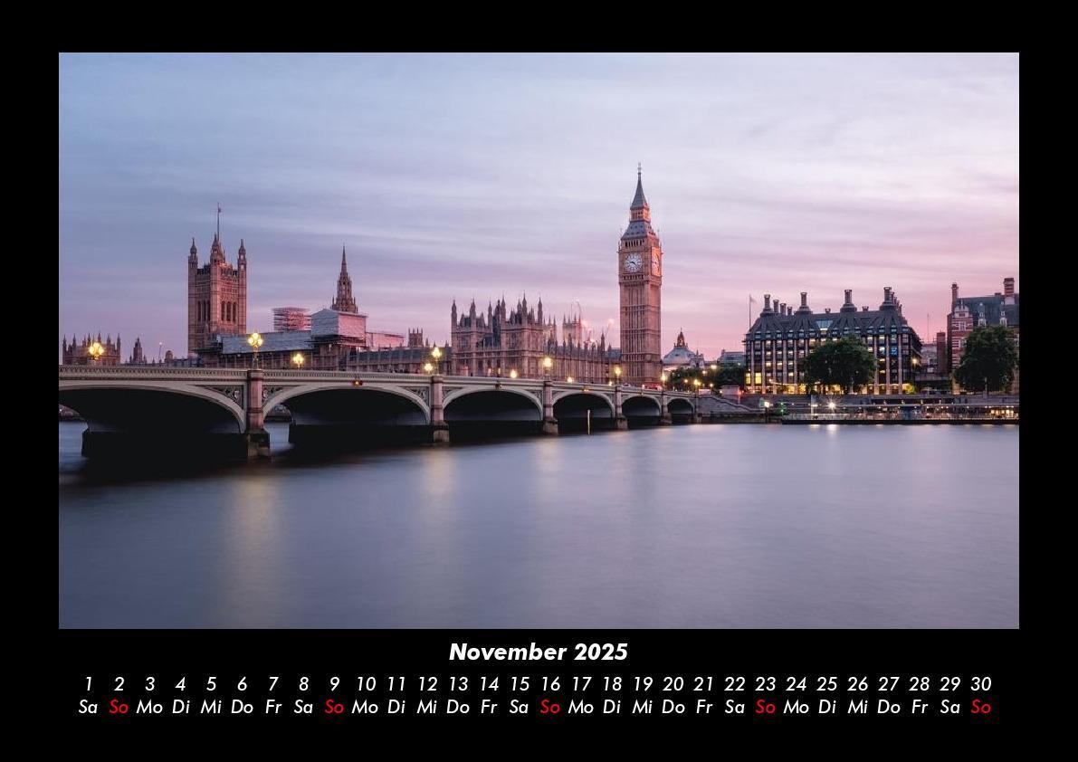 Bild: 9783755978572 | London 2025 Fotokalender DIN A3 | Tobias Becker | Kalender | Kalender