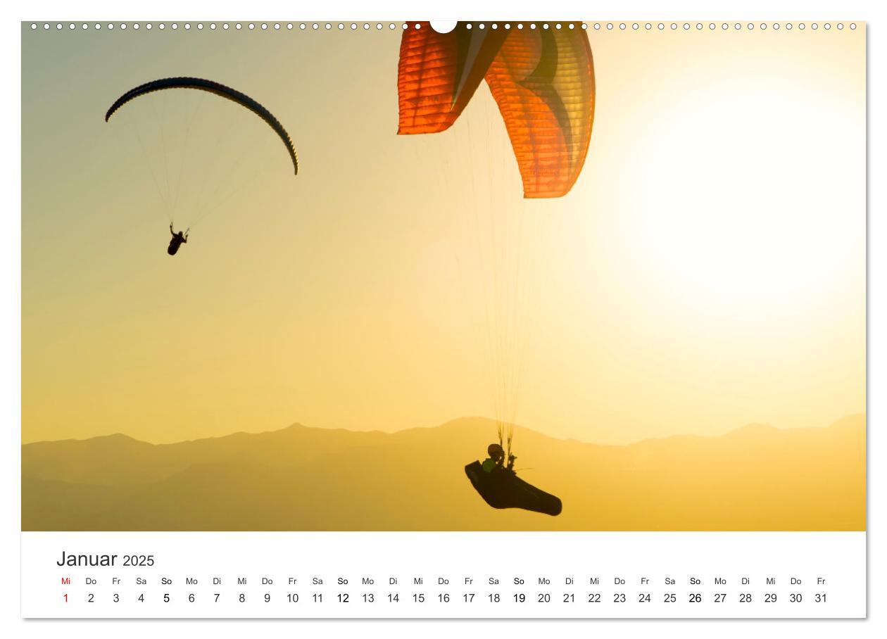 Bild: 9783383957604 | Paragleiten - Der Wunsch vom Fliegen. (Wandkalender 2025 DIN A2...