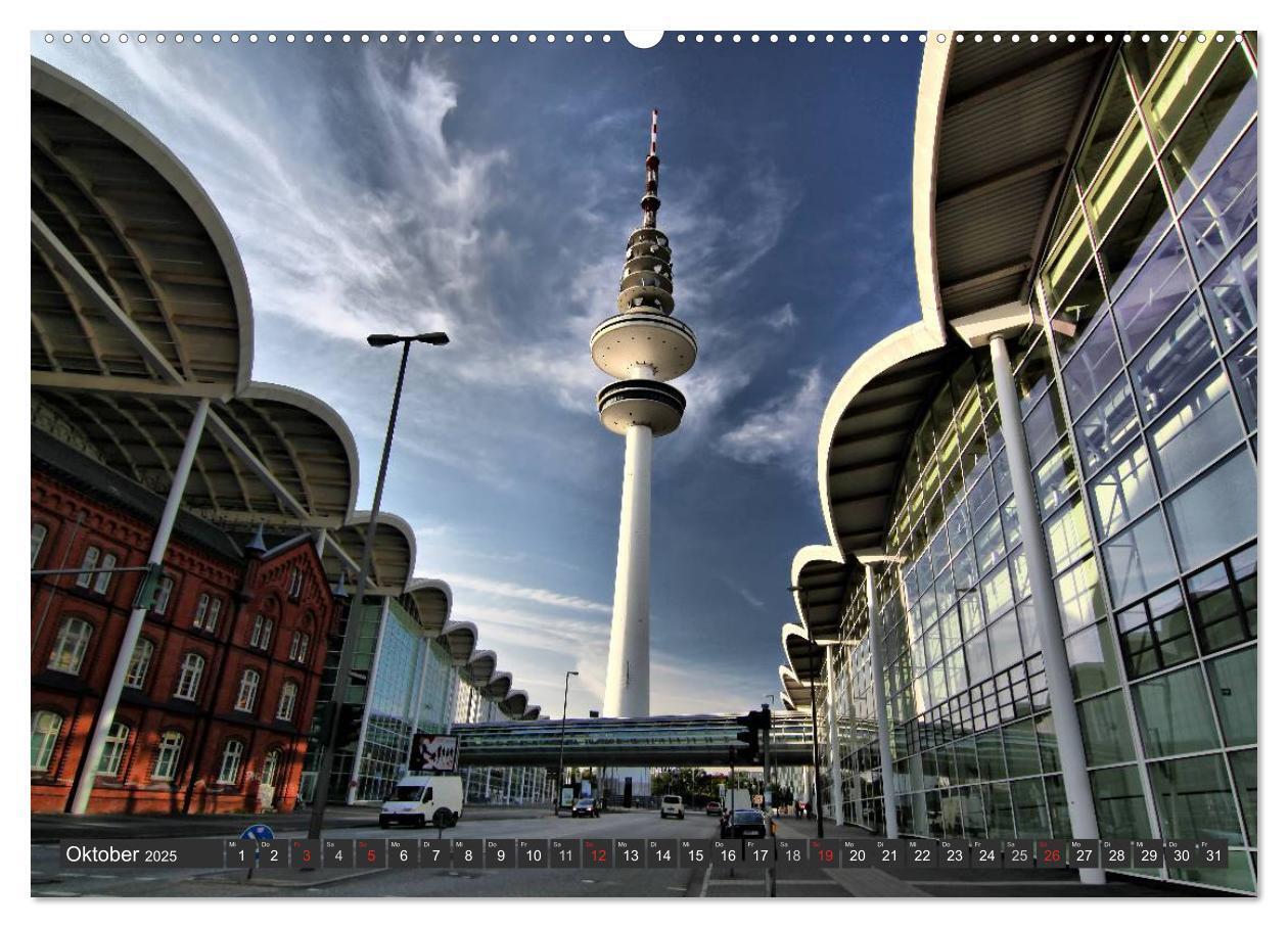 Bild: 9783435833443 | Stadt Hamburg (Wandkalender 2025 DIN A2 quer), CALVENDO Monatskalender