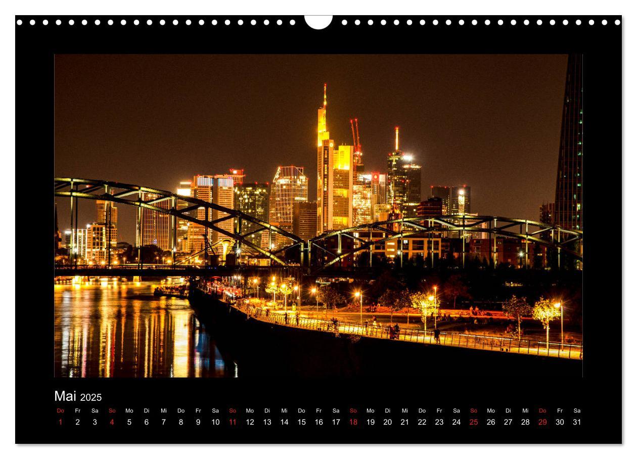 Bild: 9783435273362 | Frankfurt bei Nacht 2025 (Wandkalender 2025 DIN A3 quer), CALVENDO...