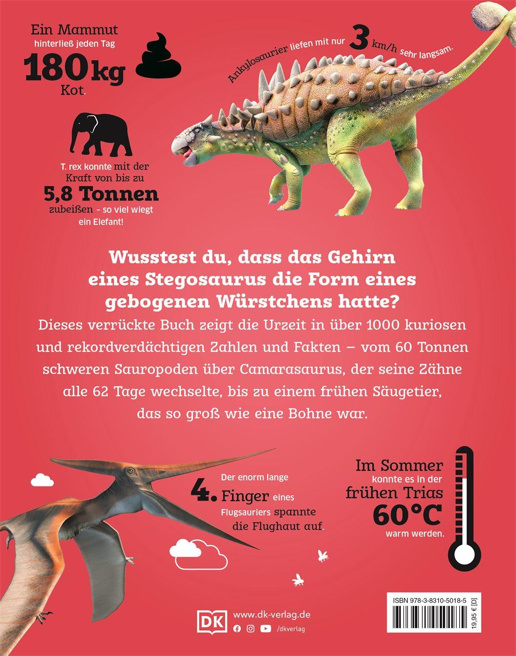 Rückseite: 9783831050185 | Unsere Welt in Zahlen. Dinosaurier und andere Tiere der Urzeit | Kids