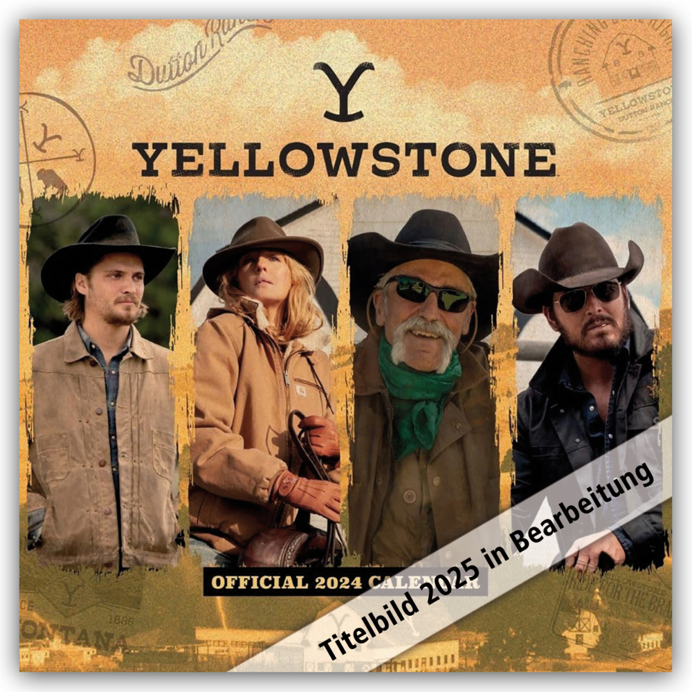 Cover: 9781835271360 | Yellowstone - Kalender 2025 | Danilo Promotion Ltd | Kalender | 14 S.