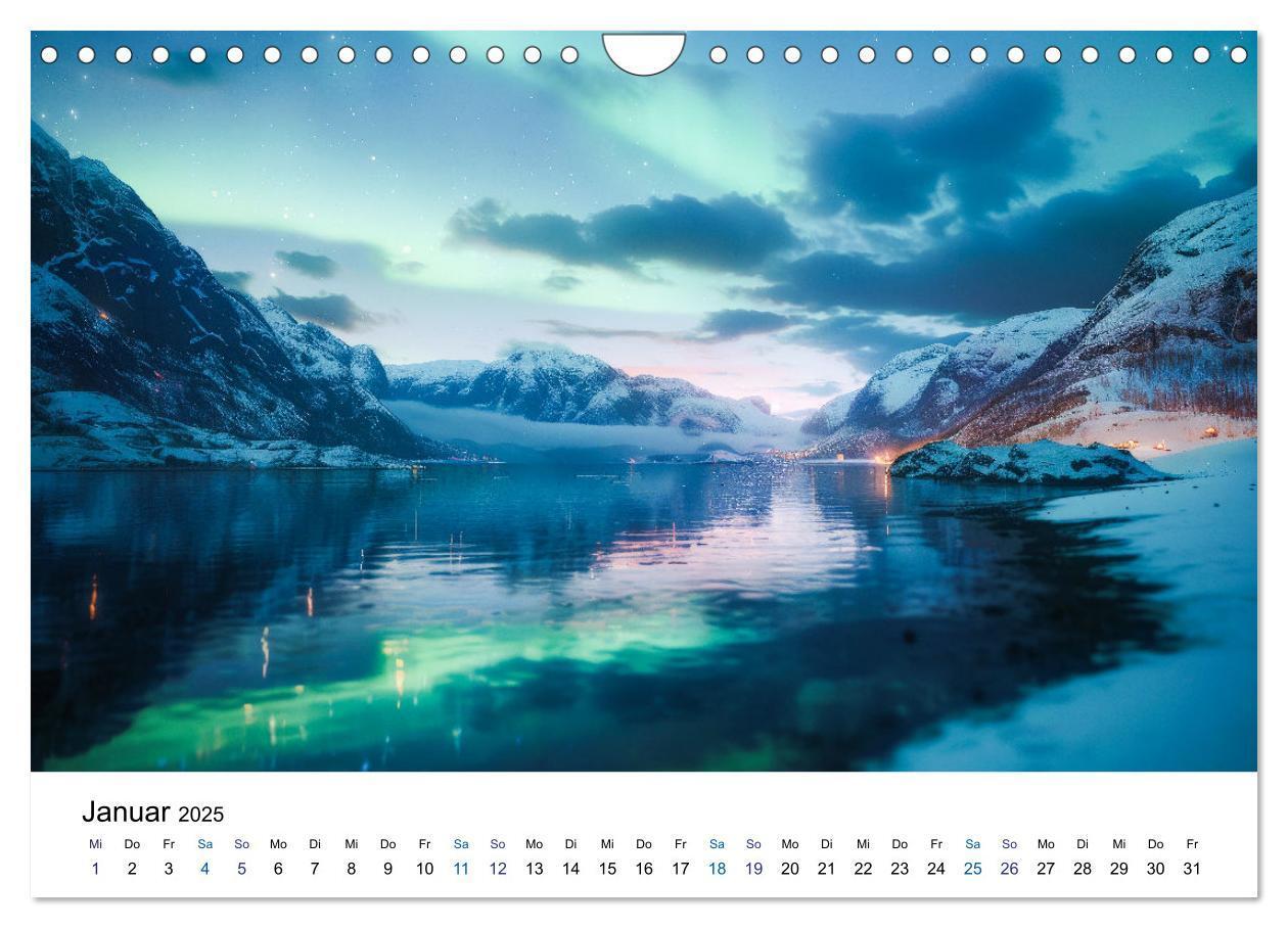 Bild: 9783383813634 | Aurora Borealis - Der Zauber der Nordlichter (Wandkalender 2025 DIN...