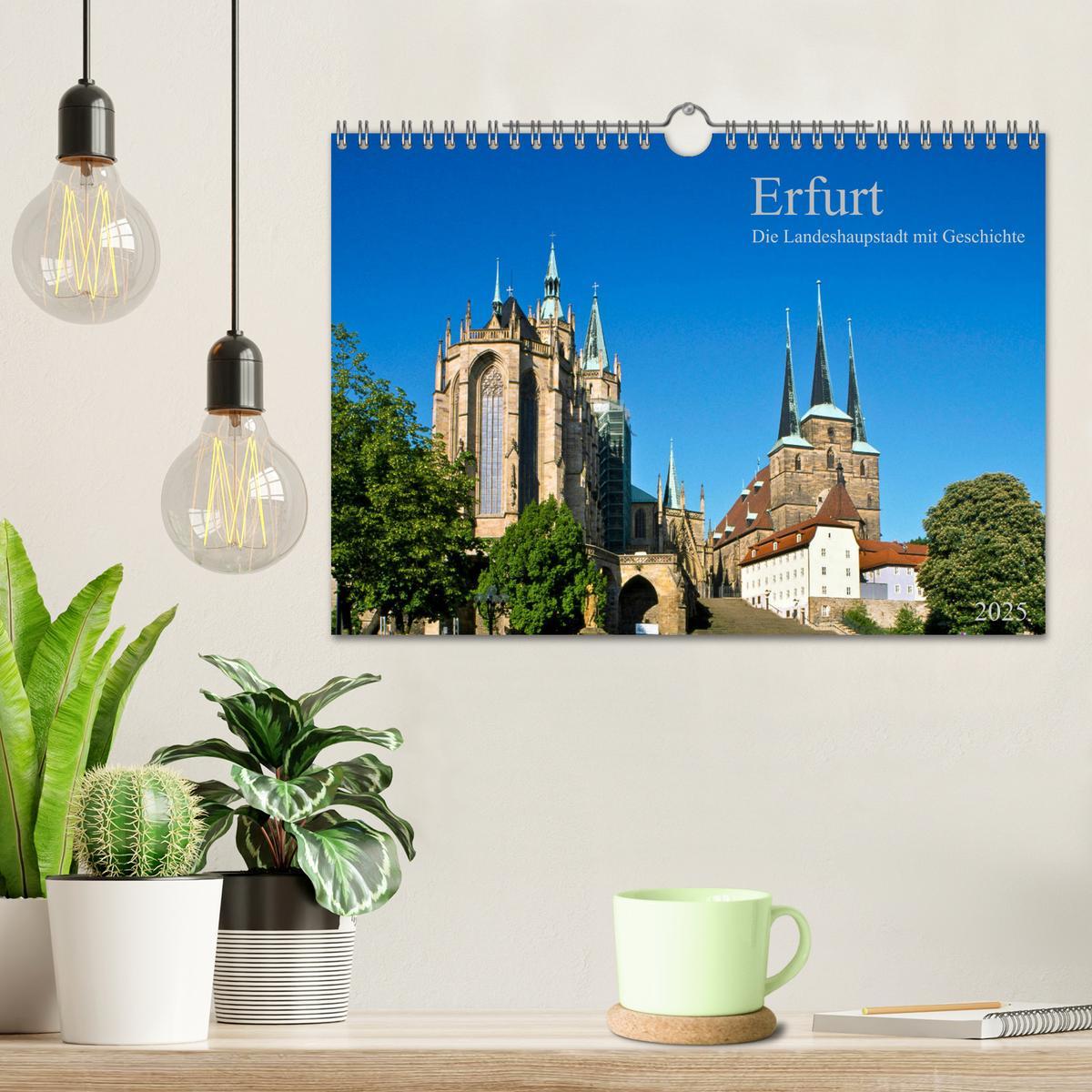 Bild: 9783435191888 | Erfurt - Die Landeshauptstadt mit Geschichte (Wandkalender 2025 DIN...