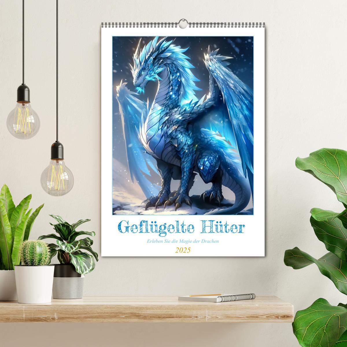 Bild: 9783435857890 | Geflügelte Hüter - Erleben Sie die Magie der Drachen (Wandkalender...