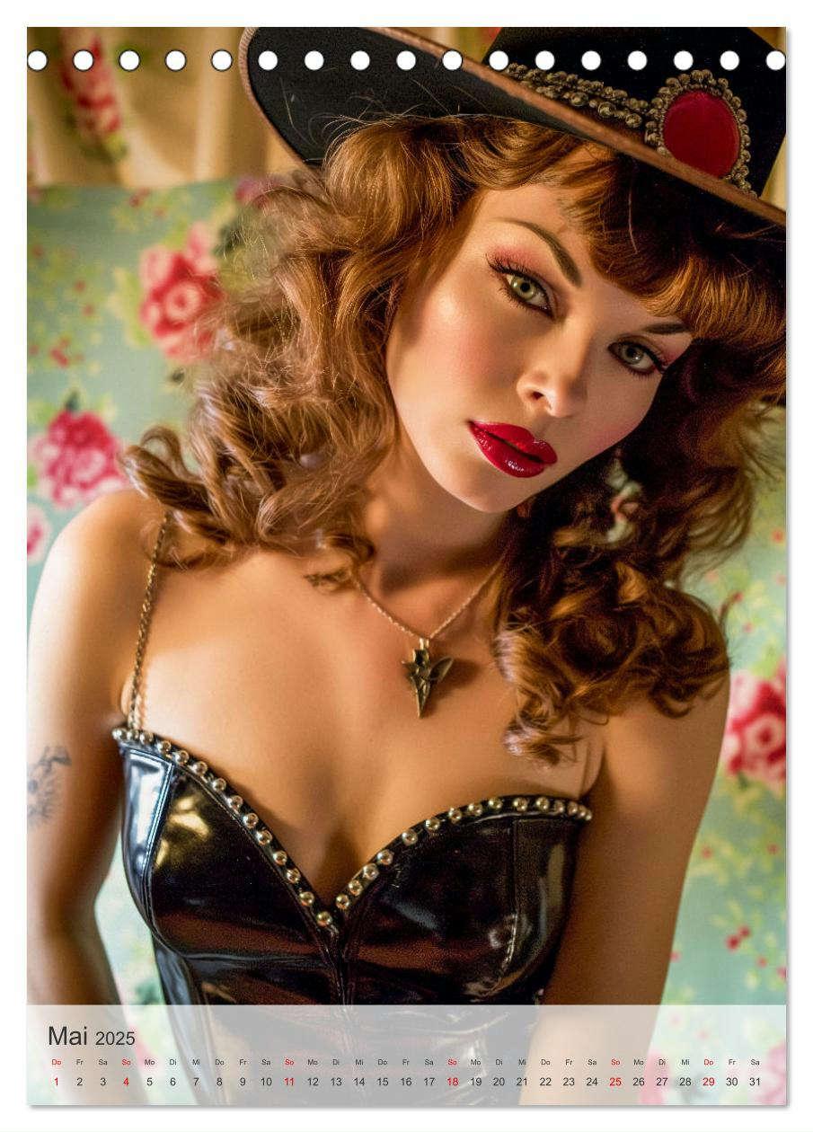 Bild: 9783457203538 | Retro PinUp Girls (Tischkalender 2025 DIN A5 hoch), CALVENDO...