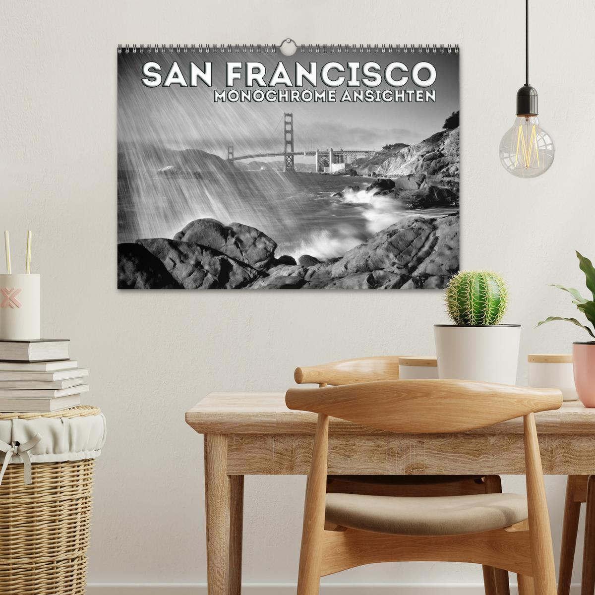 Bild: 9783435580965 | SAN FRANCISCO Monochrome Ansichten (Wandkalender 2025 DIN A3 quer),...