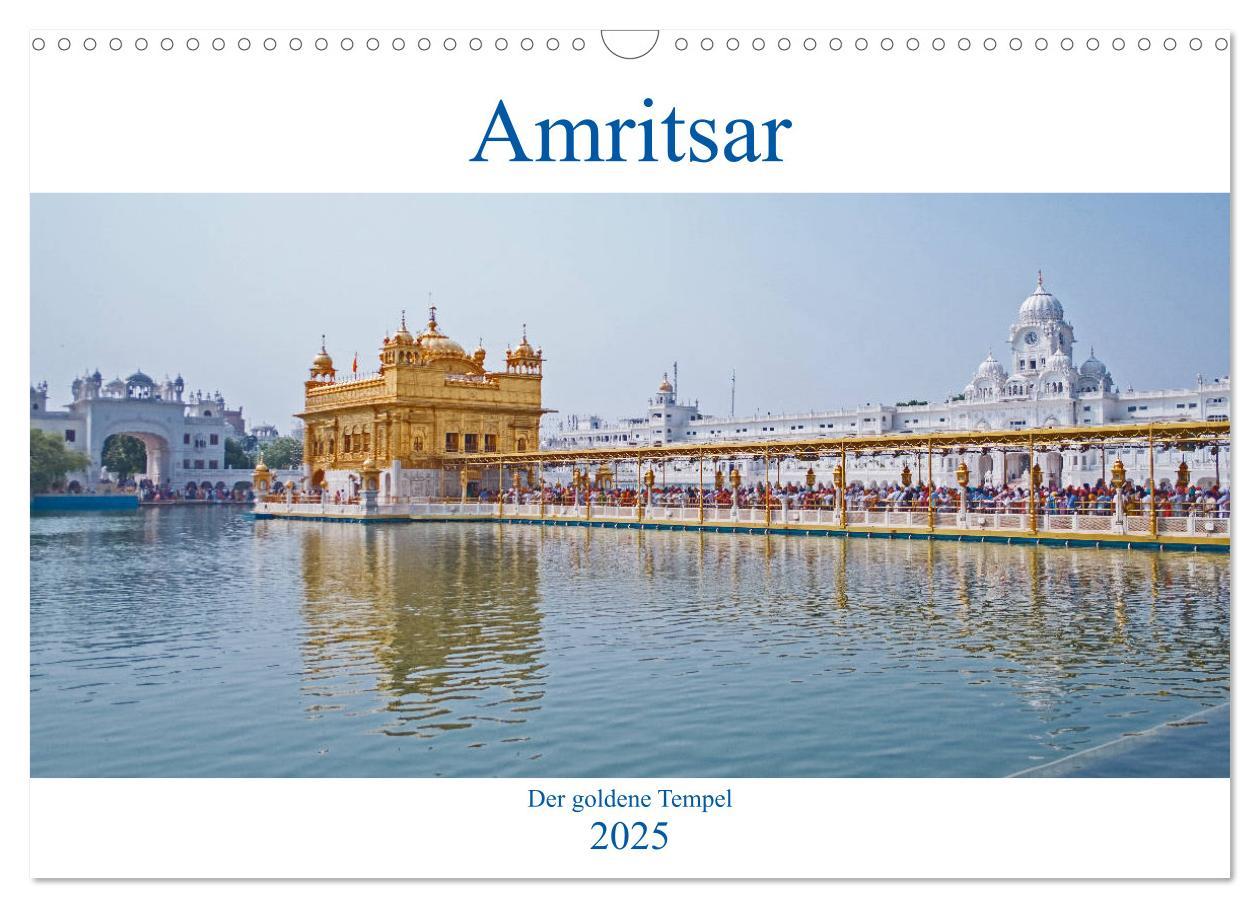 Cover: 9783435303595 | Amritsar - Der goldene Tempel (Wandkalender 2025 DIN A3 quer),...