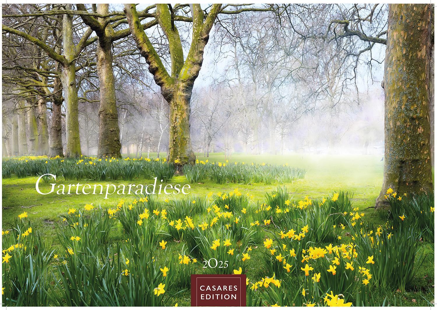 Cover: 9781835242247 | Gartenparadiese 2025 L 35x50cm | Kalender | 14 S. | Deutsch | 2025