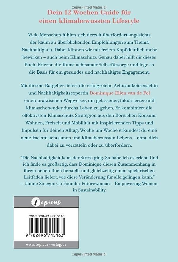 Rückseite: 9782496715163 | Achtsam und erfüllter leben | Gut fürs Klima, den Geldbeutel und dich