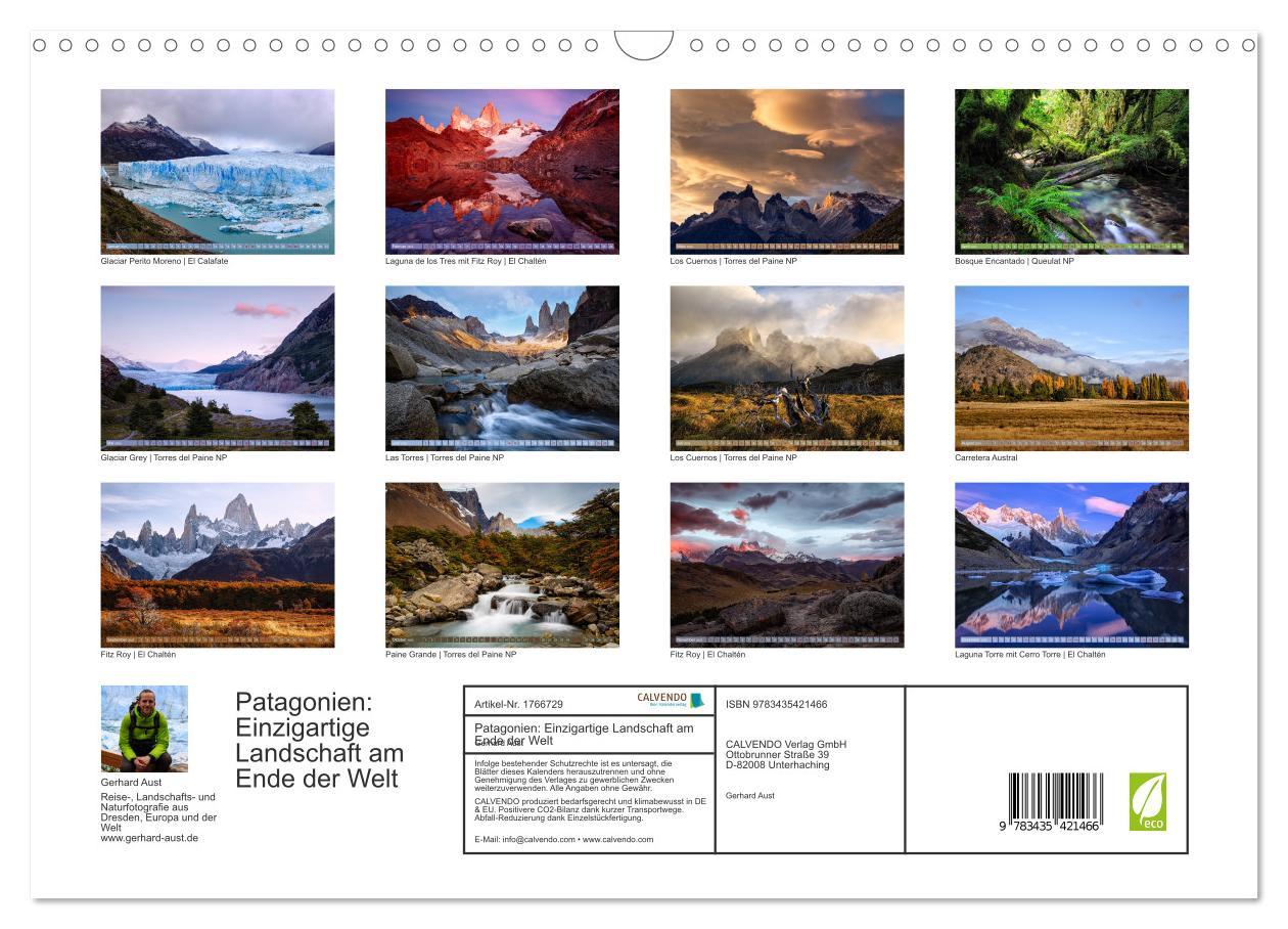 Bild: 9783435421466 | Patagonien: Einzigartige Landschaft am Ende der Welt (Wandkalender...