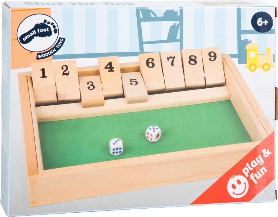 Cover: 4020972021168 | small foot 2116 - Shut the box, Würfelspiel, Holz, 25x18cm | Deutsch