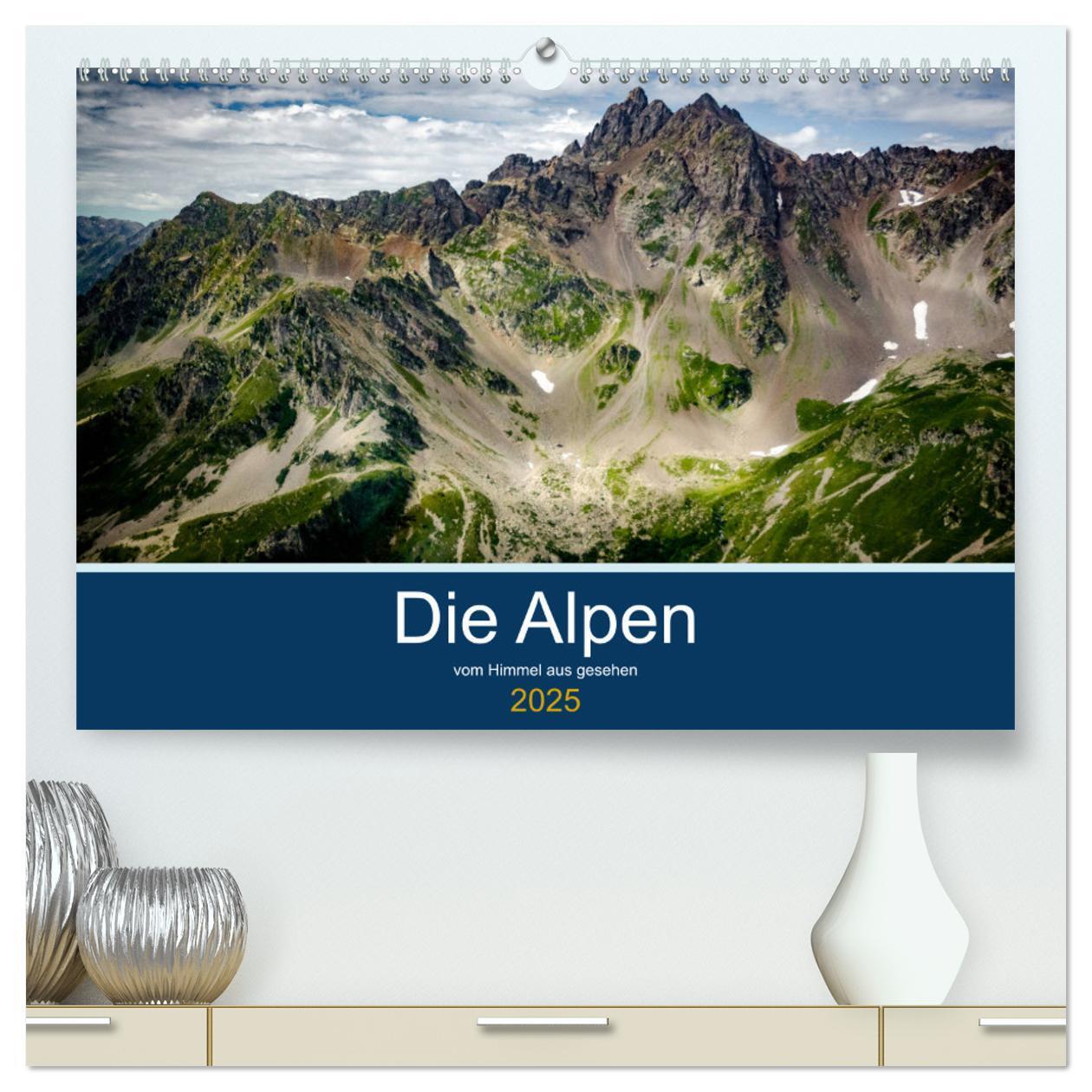 Cover: 9783435332878 | Die Alpen vom Himmel aus gesehen (hochwertiger Premium Wandkalender...