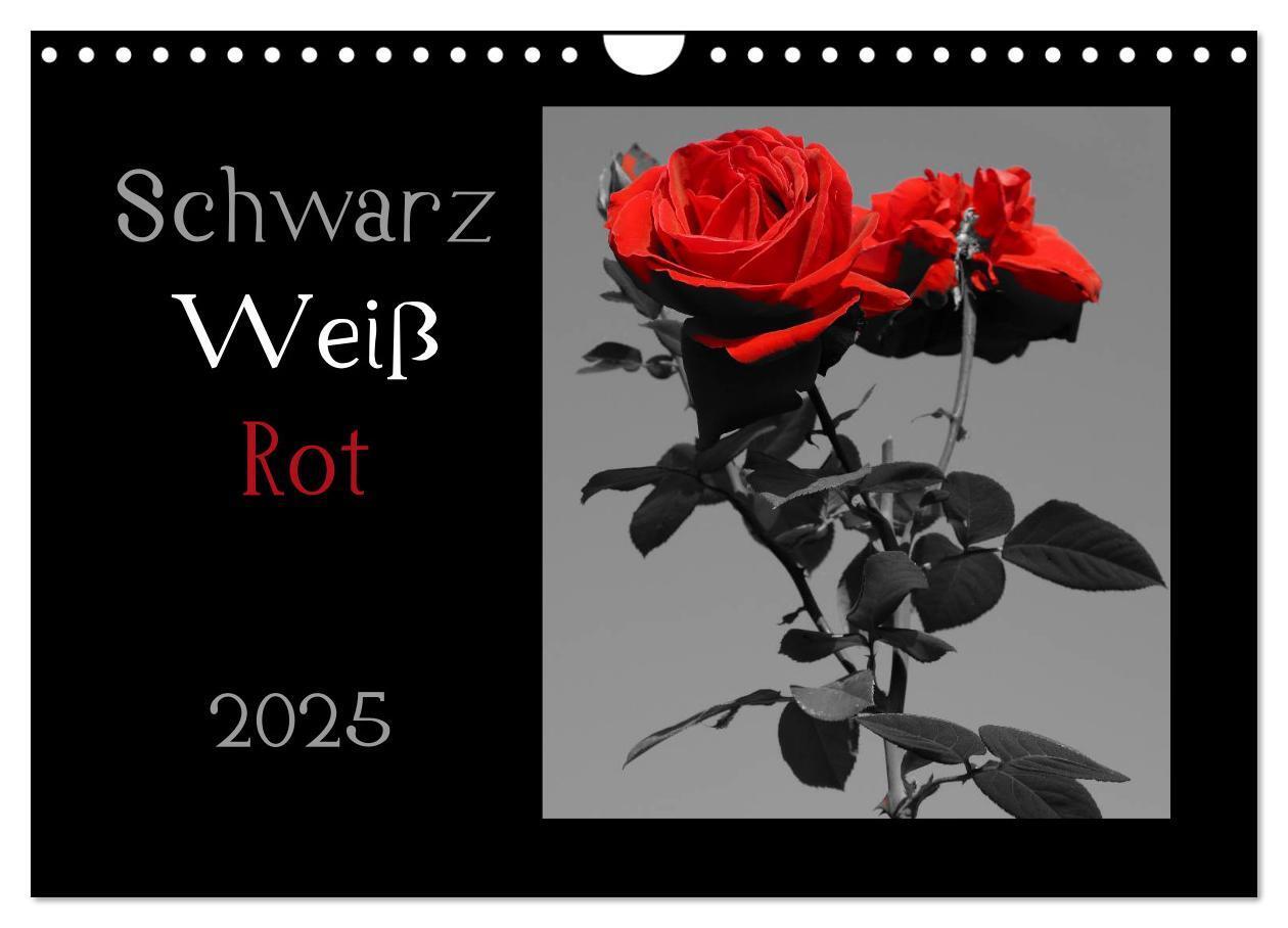 Cover: 9783435836239 | Schwarz-Weiß-Rot (Wandkalender 2025 DIN A4 quer), CALVENDO...