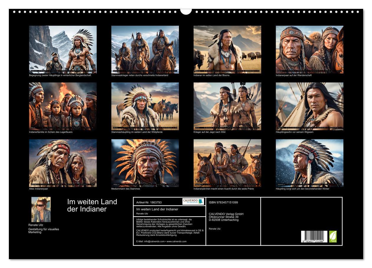 Bild: 9783457151099 | Im weiten Land der Indianer (Wandkalender 2025 DIN A2 quer),...