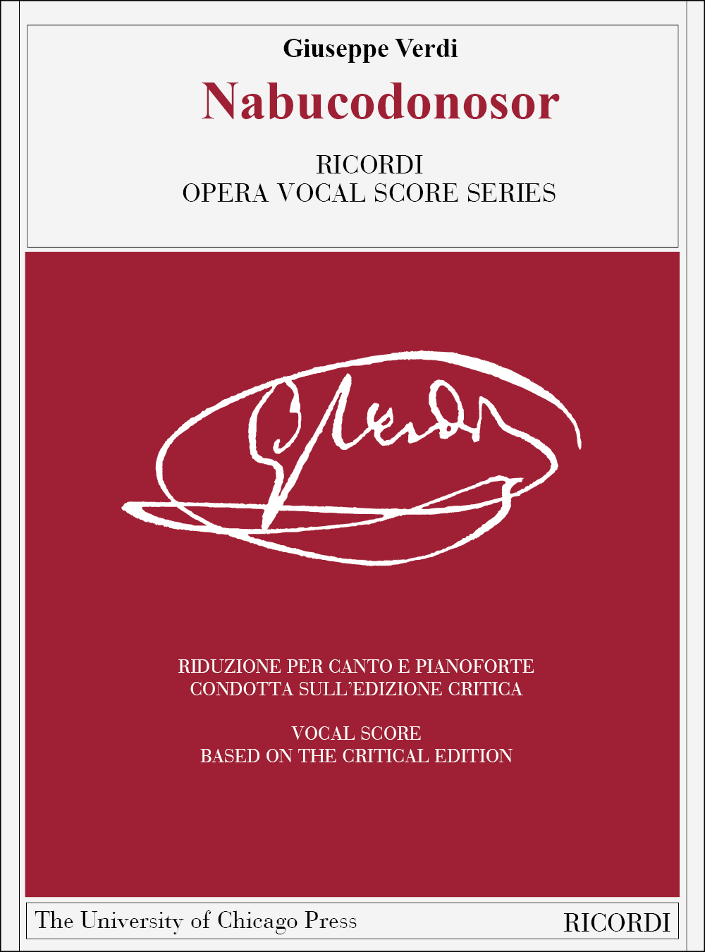 Cover: 9790041385136 | Nabucodonosor | Riduzione per Canto e pianoforte | Giuseppe Verdi