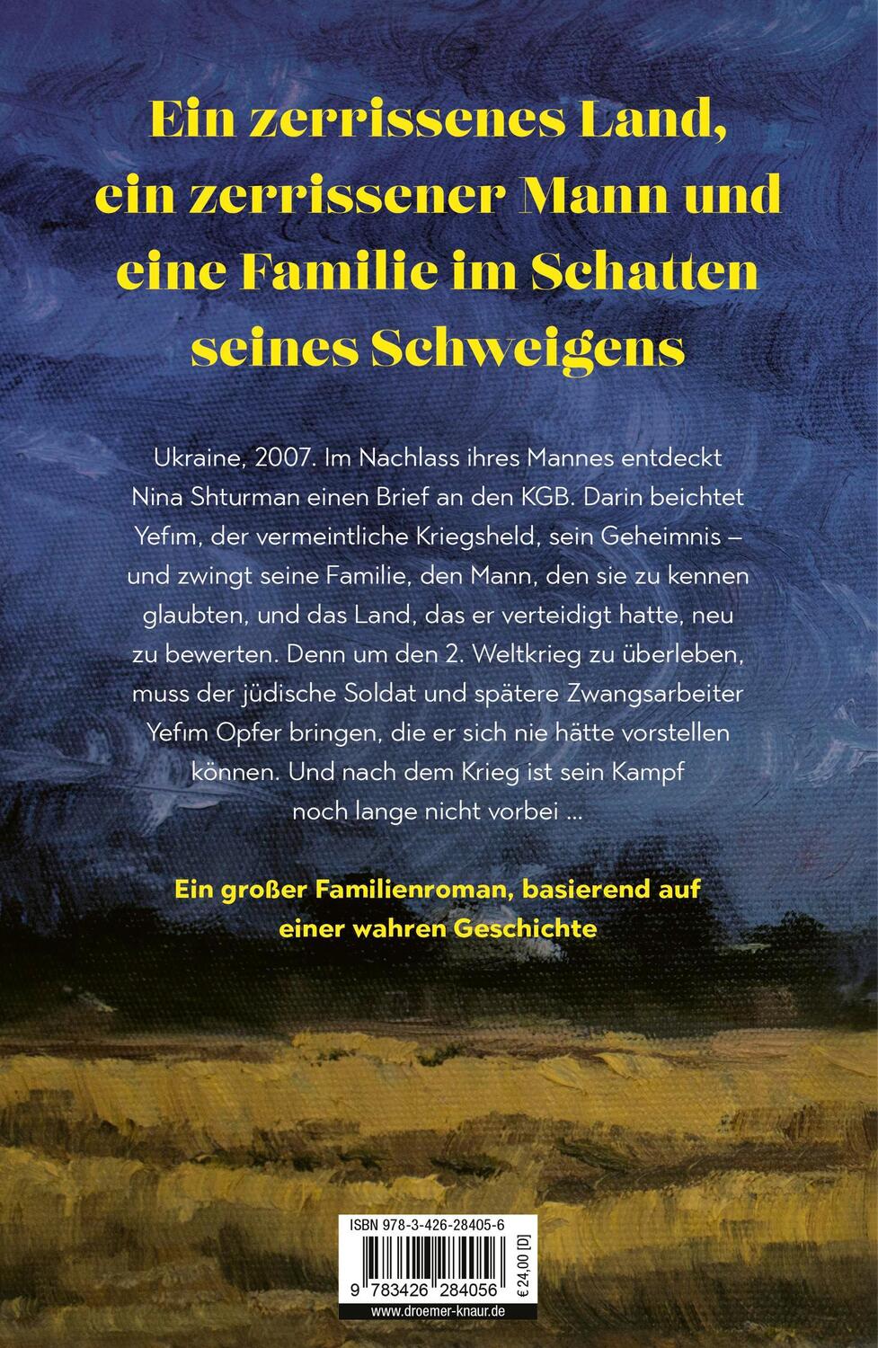 Rückseite: 9783426284056 | Der gute Name unseres Vaters | Roman | Sasha Vasilyuk | Buch | 400 S.