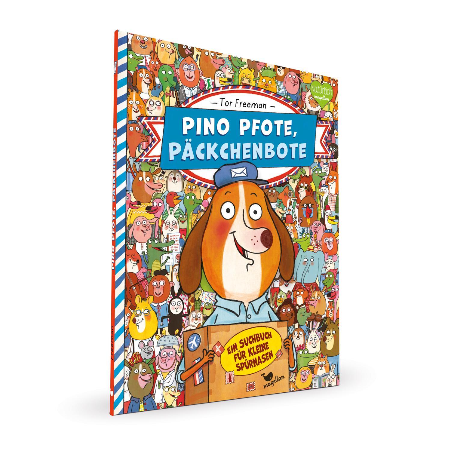 Bild: 9783734820076 | Pino Pfote, Päckchenbote 01. Ein Suchbuch für kleine Spürnasen | Buch