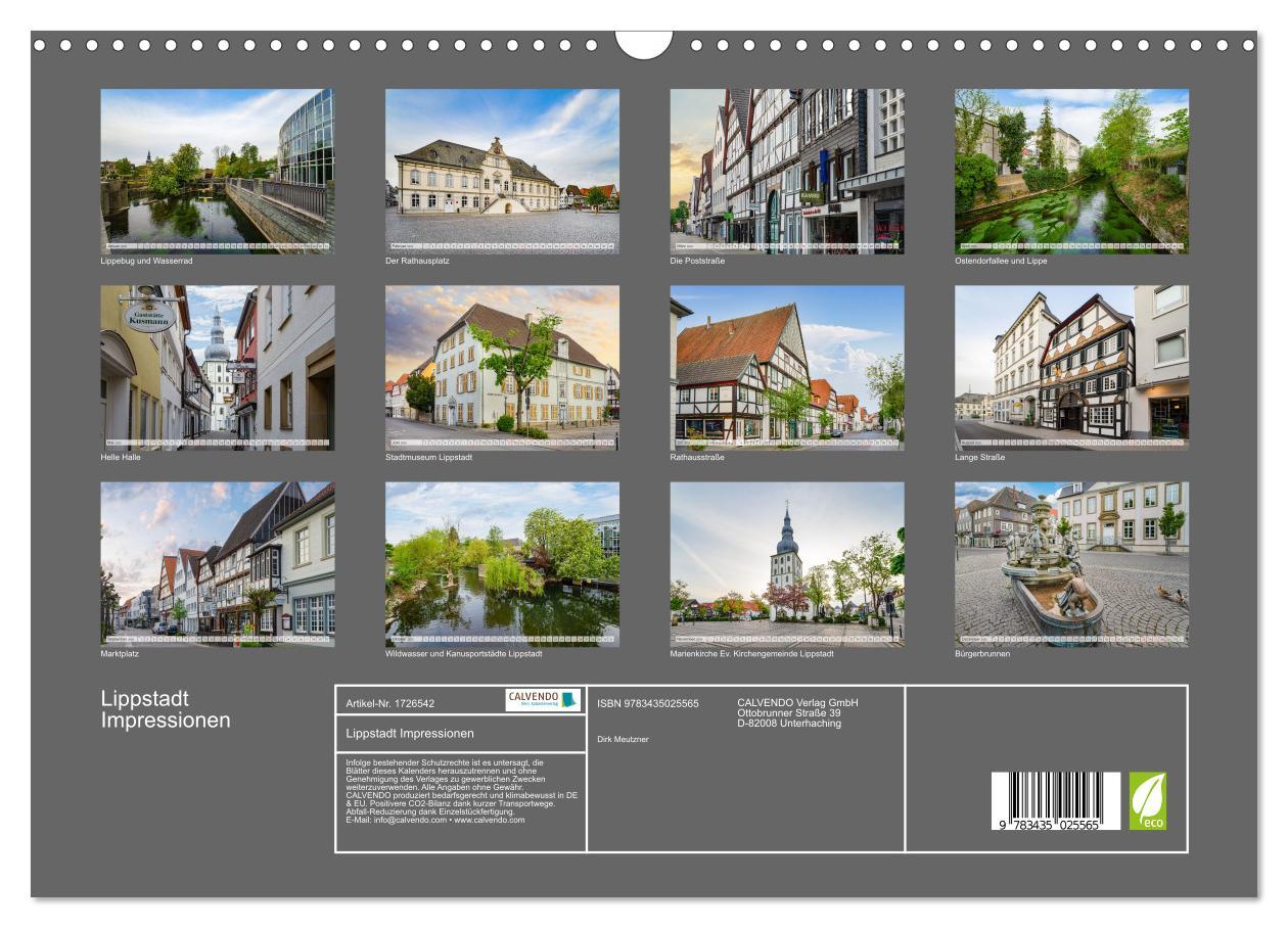 Bild: 9783435025565 | Lippstadt Impressionen (Wandkalender 2025 DIN A3 quer), CALVENDO...