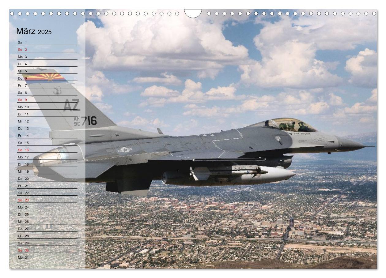 Bild: 9783435550418 | Kampfflugzeuge USA (Wandkalender 2025 DIN A3 quer), CALVENDO...