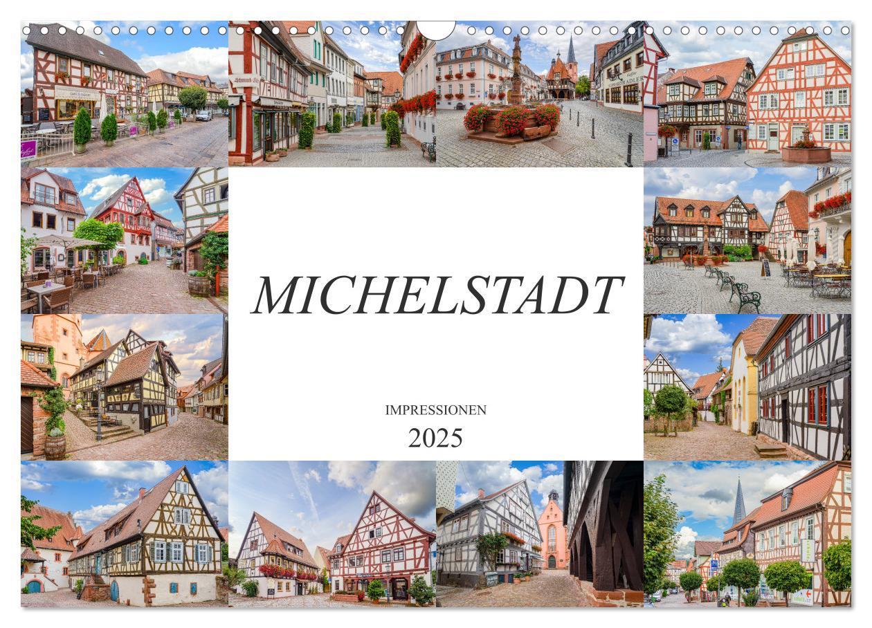 Cover: 9783435195381 | Michelstadt Impressionen (Wandkalender 2025 DIN A3 quer), CALVENDO...