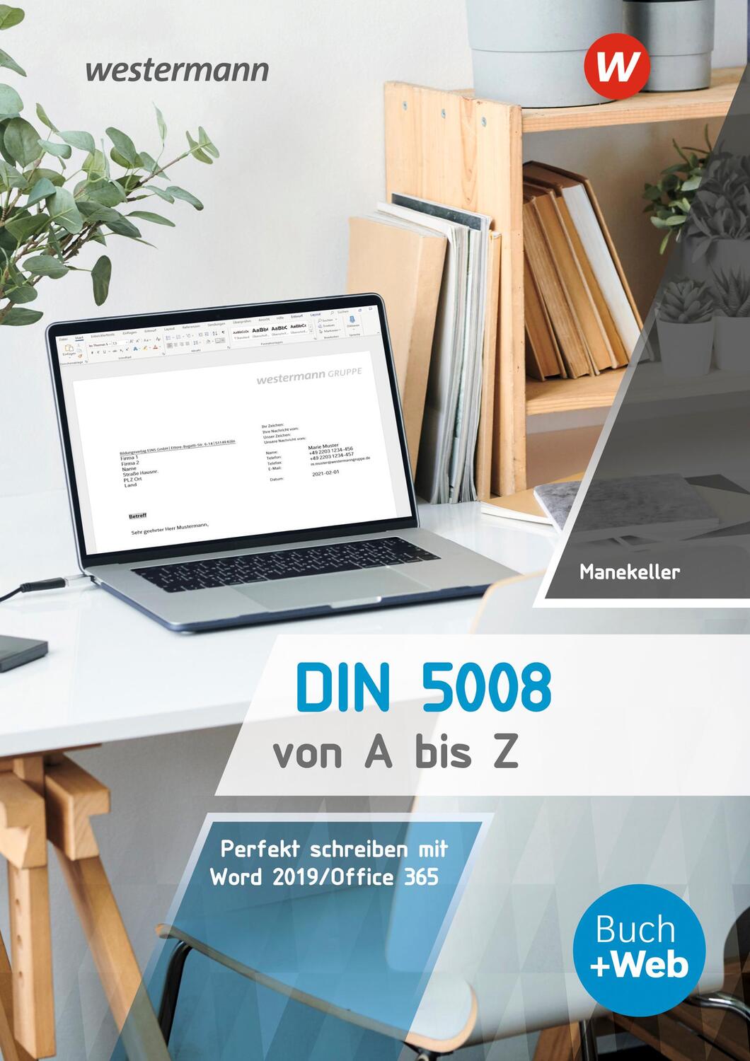 Cover: 9783427064534 | DIN 5008 von A bis Z | Perfekt schreiben mit Word 2016 | Manekeller