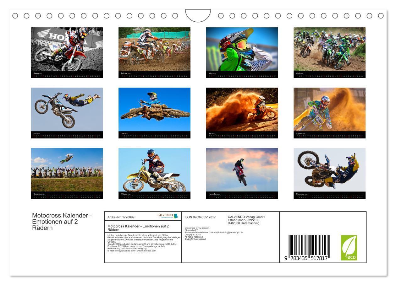 Bild: 9783435517817 | Motocross Kalender - Emotionen auf 2 Rädern (Wandkalender 2025 DIN...