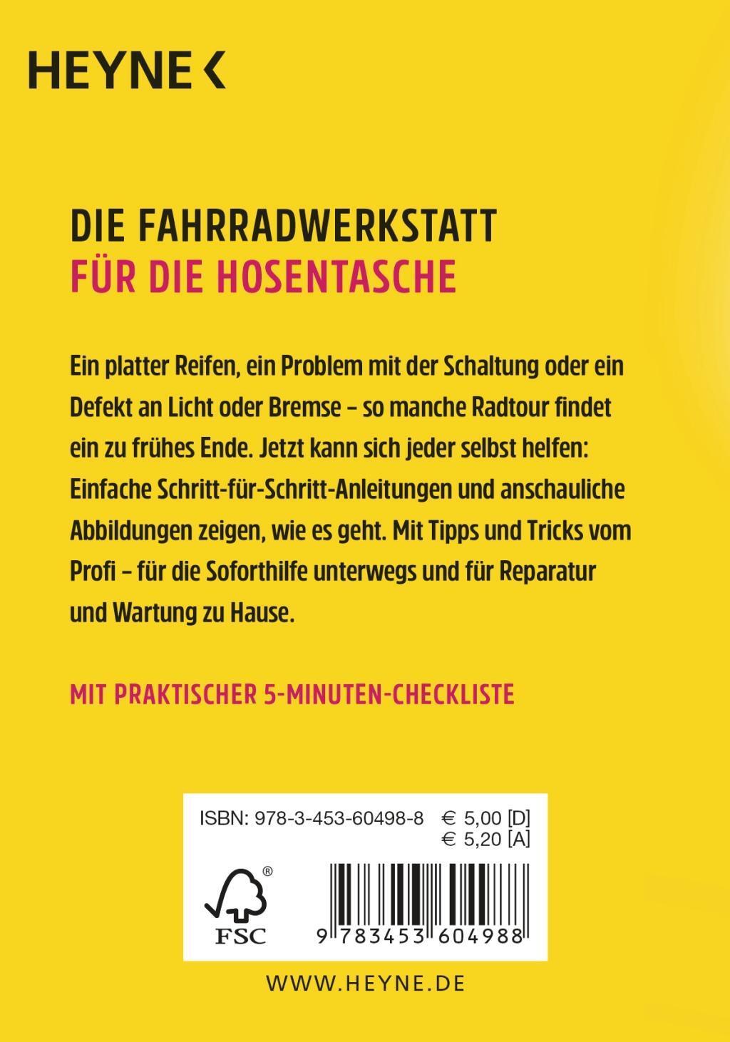 Bild: 9783453604988 | Fahrradreparatur | Hans Bauer | Taschenbuch | Deutsch | 2018 | Heyne