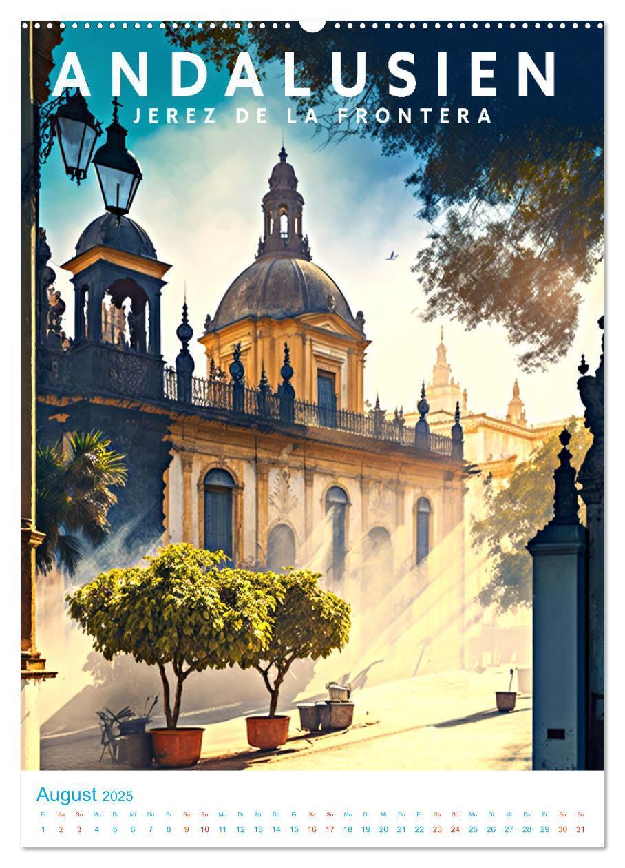 Bild: 9783435875498 | Andalusien - Old School Poster Style (Wandkalender 2025 DIN A2...