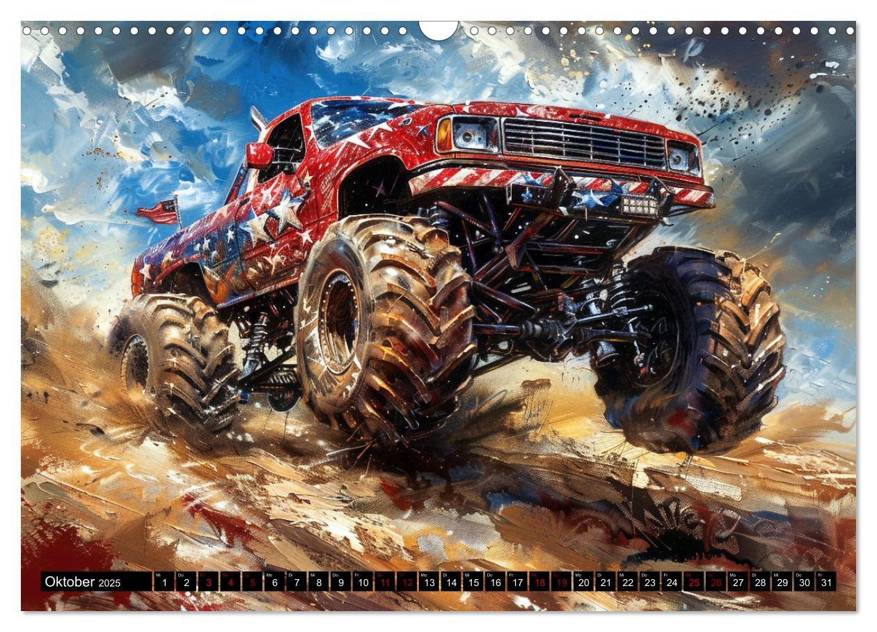 Bild: 9783383822346 | Wilde Monstertrucks (Wandkalender 2025 DIN A3 quer), CALVENDO...