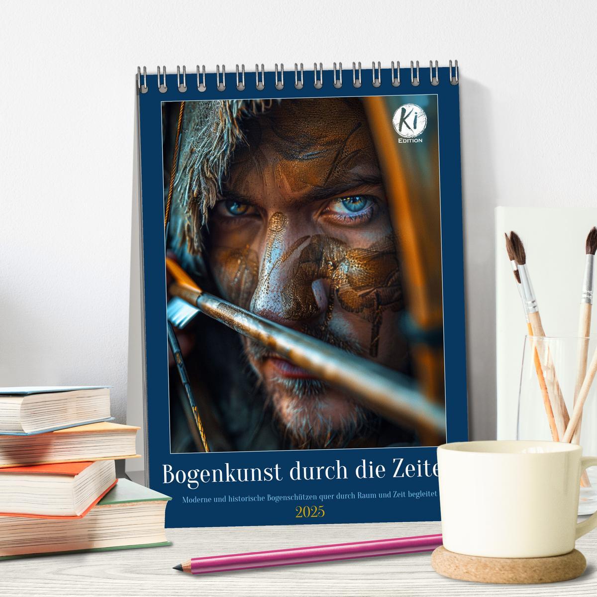 Bild: 9783435082797 | Bogenkunst durch die Zeiten (Tischkalender 2025 DIN A5 hoch),...