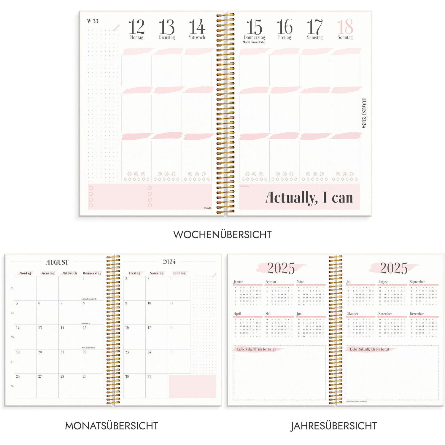 Bild: 7340188003299 | Burde Life Planner Pink Schülerkalender 2024/2025 | Buch | Deutsch